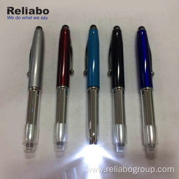 Unique Promotional LED Light Metal Ball Pen